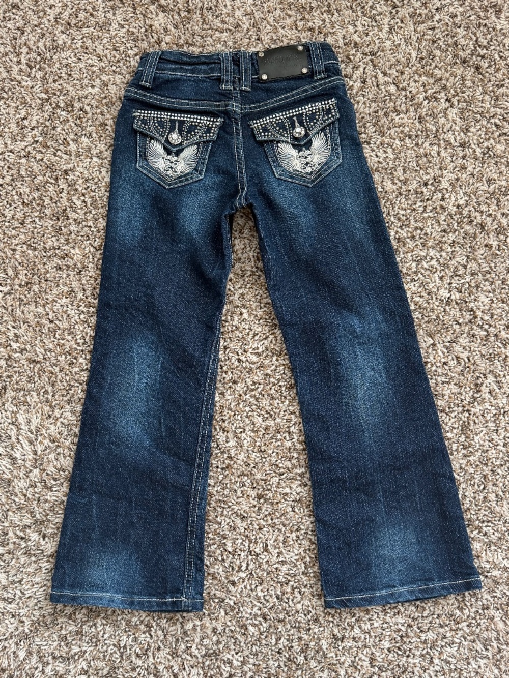 Rodeo Girl | Glam Girls’ Bootcut Dark Wash Denim Jeans